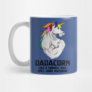 Dadacorn Muscle Dad Unicorn Fathers Day Funny Gift Mug